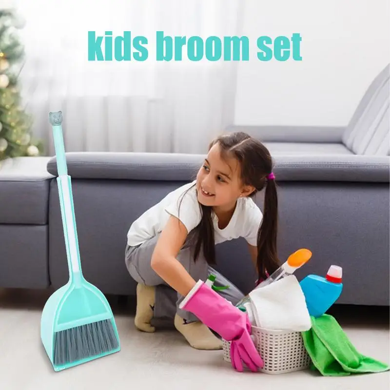 Children Cleaning Broom Dustpan Set Kids Cleaning Set For Kids Boys Girls Kids Housekeeping Helper Set