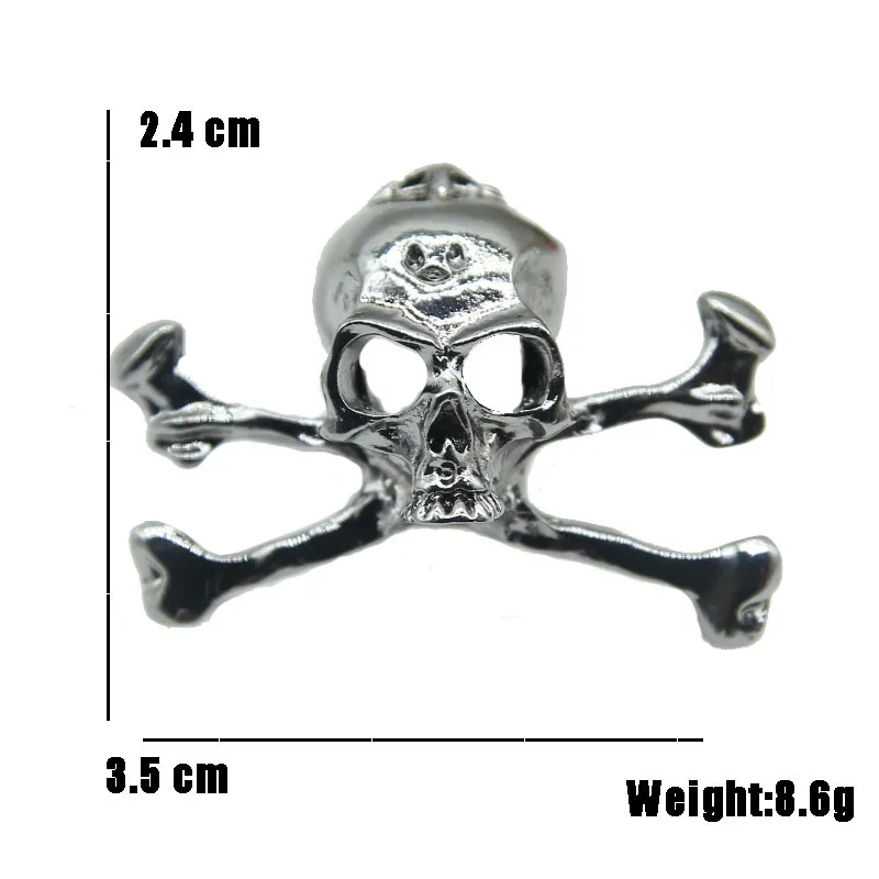 Halloween Skull Pin Punk Skeleton Badge Gothic Brooch for Jewelry Accessory Gifts Wholesale