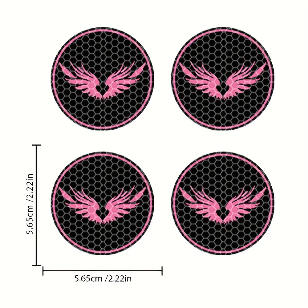 warning through reflective logo at night wing reflective sticker suitable for car wheel hub center, for wheel decoration,safety