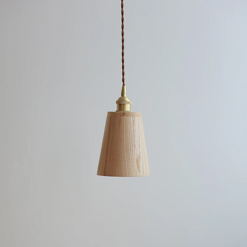 Nordic Modern LED Pendant Light Fixture  Wooden Loft Kitchen Island Hanging Lamp Home Decoration Lighting Suspension Design