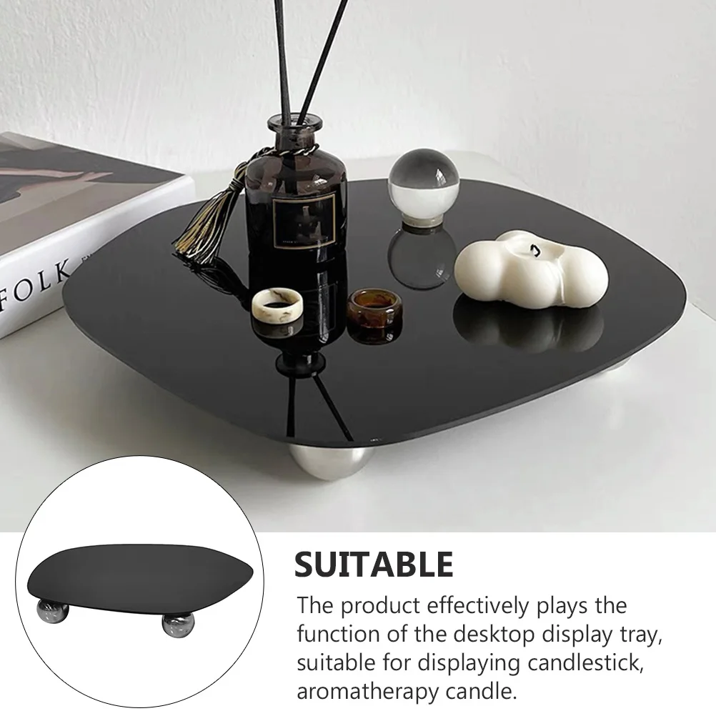 

1pc Acrylic Aromatherapy Tray Display Stand For Candlestick Essential Oil Organizer Desktop Storage Rack Photographic