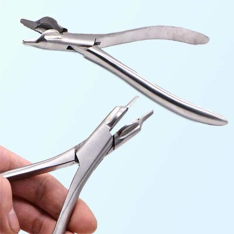 

Dental Three Jaws Plier Orthodontic Oral Instrument Stainless Steel Laboratory Technical Plier Wire Bending Pliers Dentist Tools