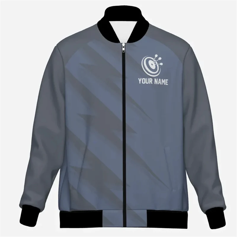 Fashion Darts 3D Printed Jacket Custom Name Team Name Personalization Bomber Jackets Trend Casual Streetwear Sweatshirt Coat