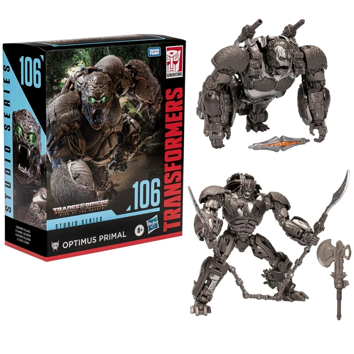 In Stock Original Transformers Studio Series Ss106 Optimus Primal Leader Rise of The Beasts Action Figure Toy Gift Collection