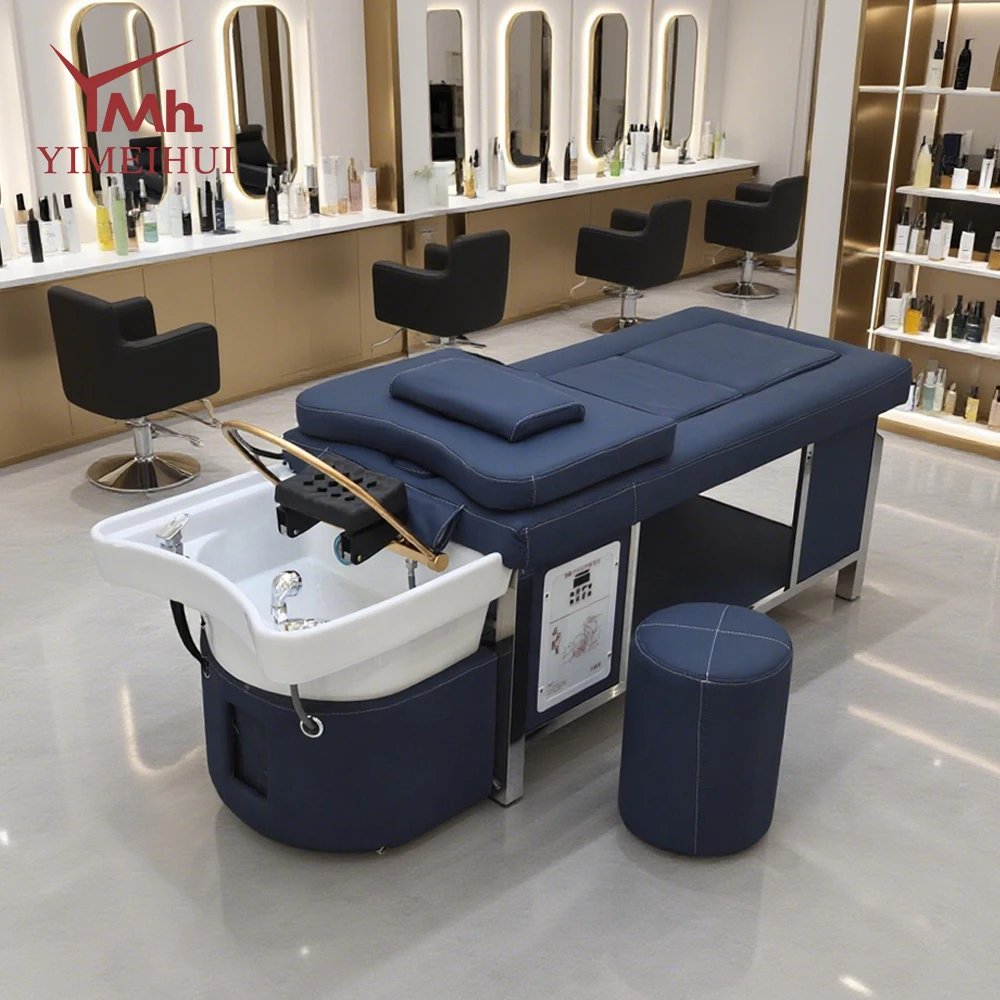 

Wholesale modern head therapy thai hair spa equipment hair shampoo bed with water circulation