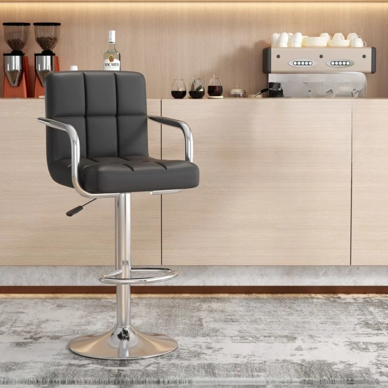 

Home Modern bar chair with backrest Reception kitchen counter Bar chair Simple high cadeira para ilha de cozinha furniture