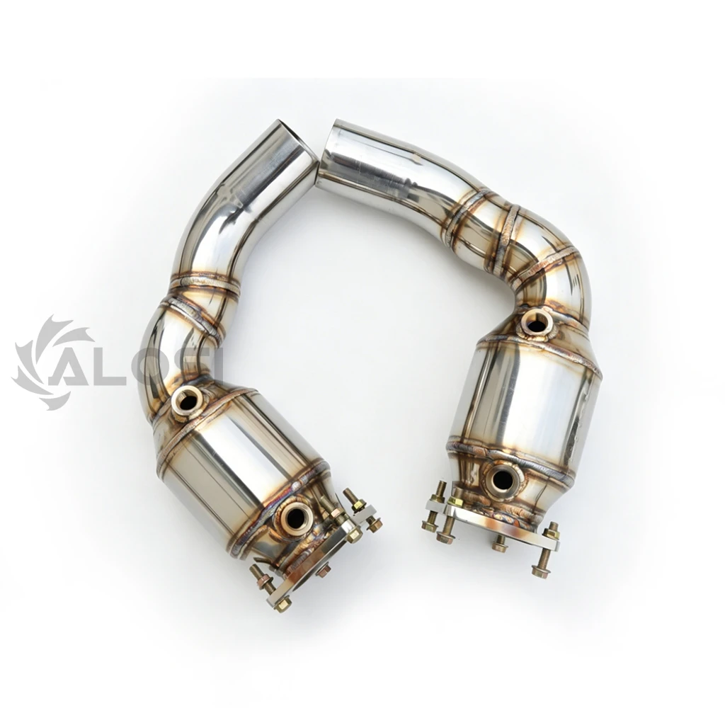 Exhaust head for Porsche 911 992 3.0T 304 stainless steel downpipe, high-performance exhaust head section