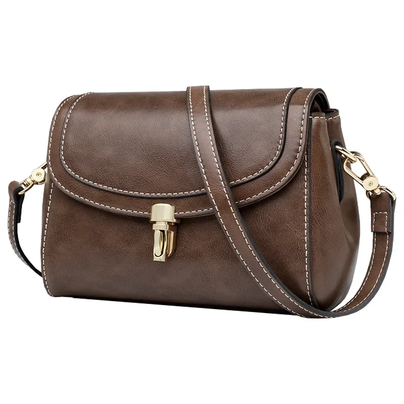 

Women's messenger bag 2024 new leather bag summer gift small bag single shoulder