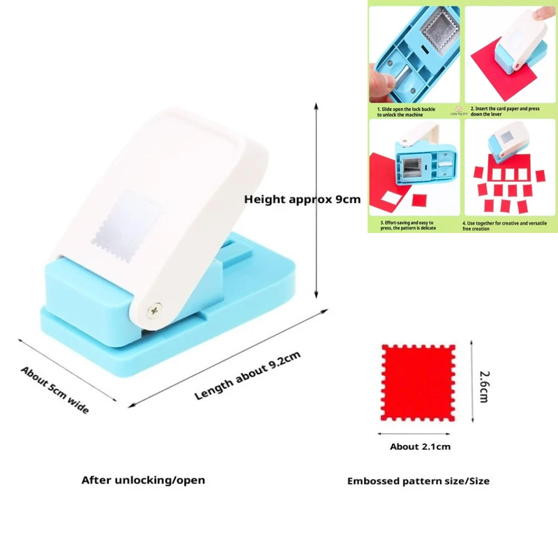 

1 шт., Прямоугольный почтовый штамп из АБС-пластика, рычаг, дырокол для рукоделия, скрапбукинга, различные материалы, инструмент для штамповки
