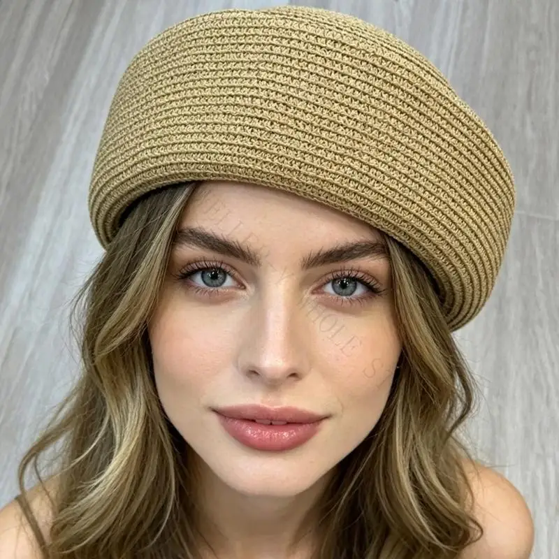R7UF Modern Unisex Sun Hat Straw Excellent For Warm Weather Women Headwear