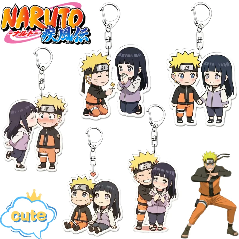 Nuevo llavero de Naruto Uzumaki, con un diseño atractivo, de estilo anime, con personajes de dibujos animados, un diseño adorable y un personaje chibi, ideal como accesorio para colgar en mochilas y automóviles.