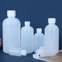 200-1000ml Plastic Water Bottle with Scale Semi Transparent Sampling PE Graduated Small Mouth Liquid Solvent Packaging Wholesale