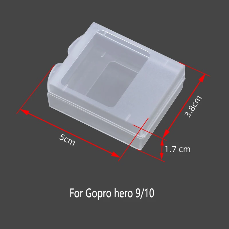 2PCS Battery Protective Storage Box Case for GoPro Hero 10 9 8 7 6 5 4 3 xiaomi yi Plastic Protector Cover Camera Accessories