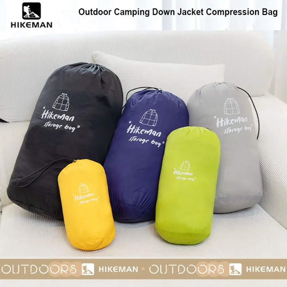 Portable Down Jacket Compression Bag Multicolors S/M Travel Clothing Storage Bag Sun Protection Clothing Drawstring Bags
