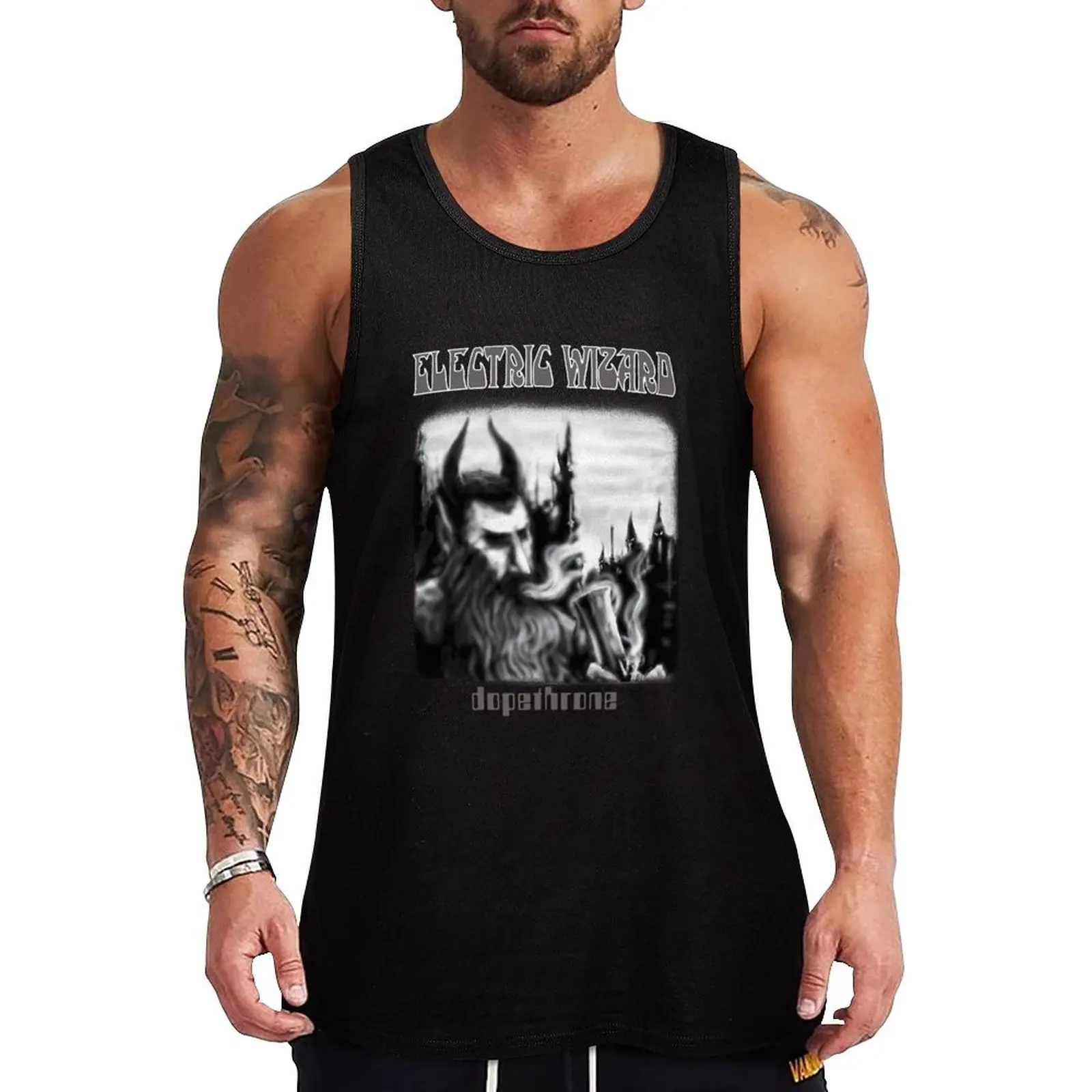 

Electric Wizard - Dopethrone Classic Old School UK Doom Stoner Metal Tank Top T-shirt sports male top