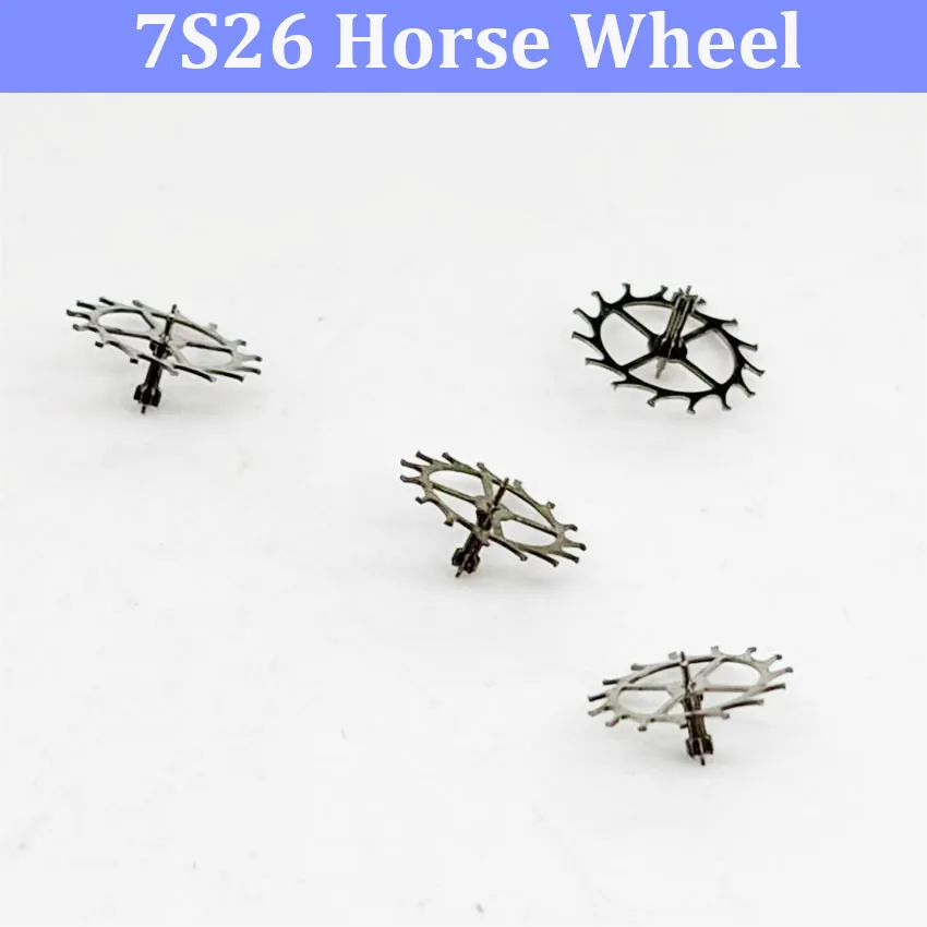 2PCS Escapement wheel Watch Repair Parts Horse Wheel Lotus Wheel Suitable for 7S26 Movement Watch Accessories