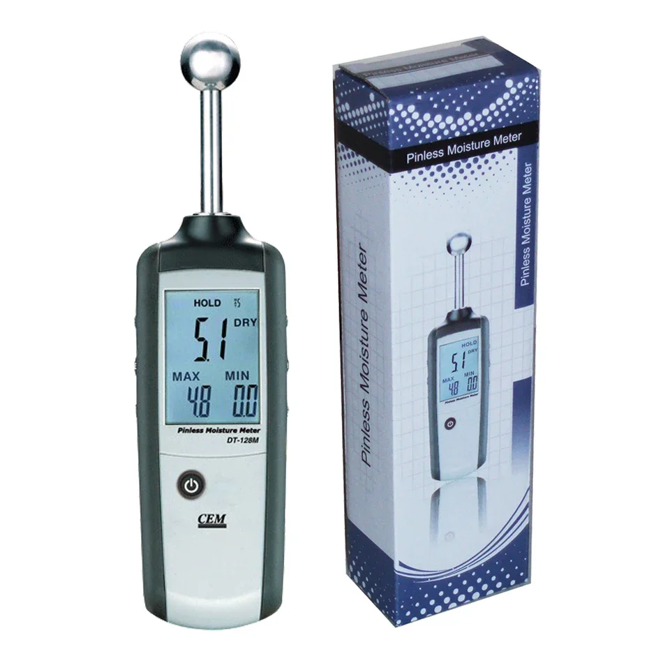 HEDAO DT-128M LCD Digital Non-Contact Pinless Moisture Meter With 20-40mm Measurement Depth And Dampness Indicator