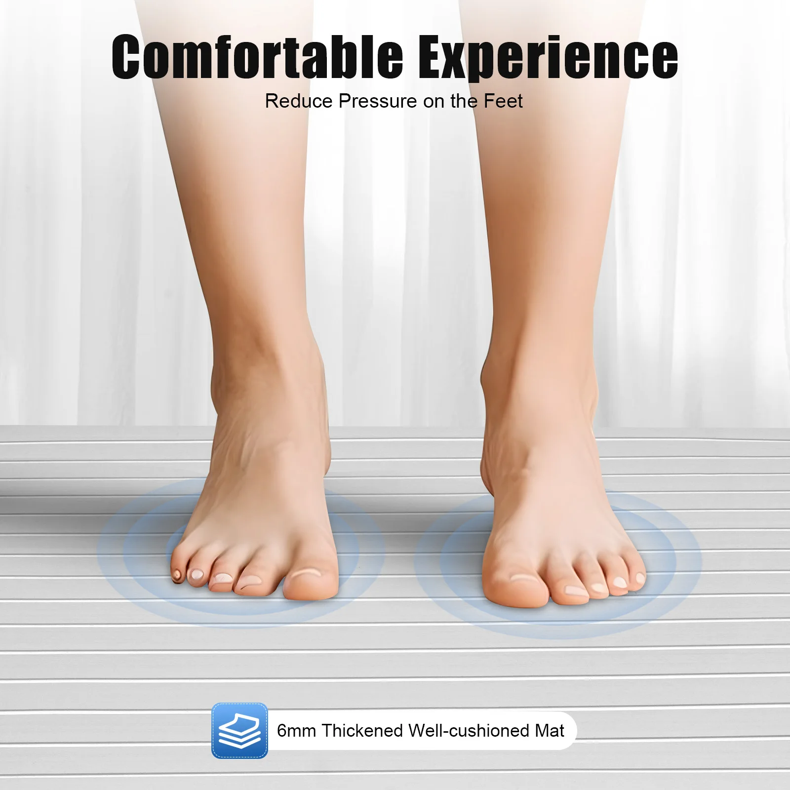 94.49*35.43 بوصة ذاتية اللصق الكلمة حصيرة مخطط الملمس عدم الانزلاق الكلمة حصيرة 6 مللي متر إيفا RV الكلمة حصيرة