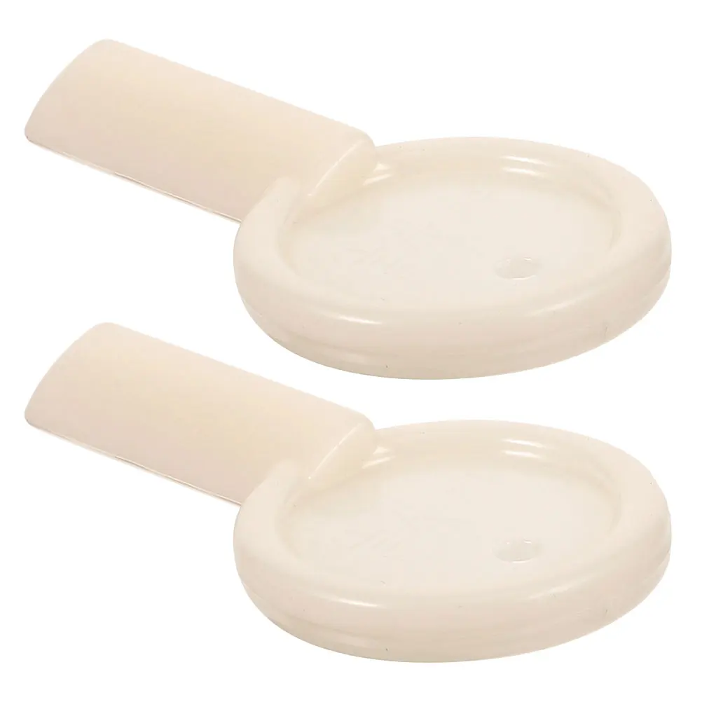 

2 pcs Box Paper Towel Dispenser Key Lock Core Keys Plastic Paper Towel Dispenser Security Key Easy Install Beige