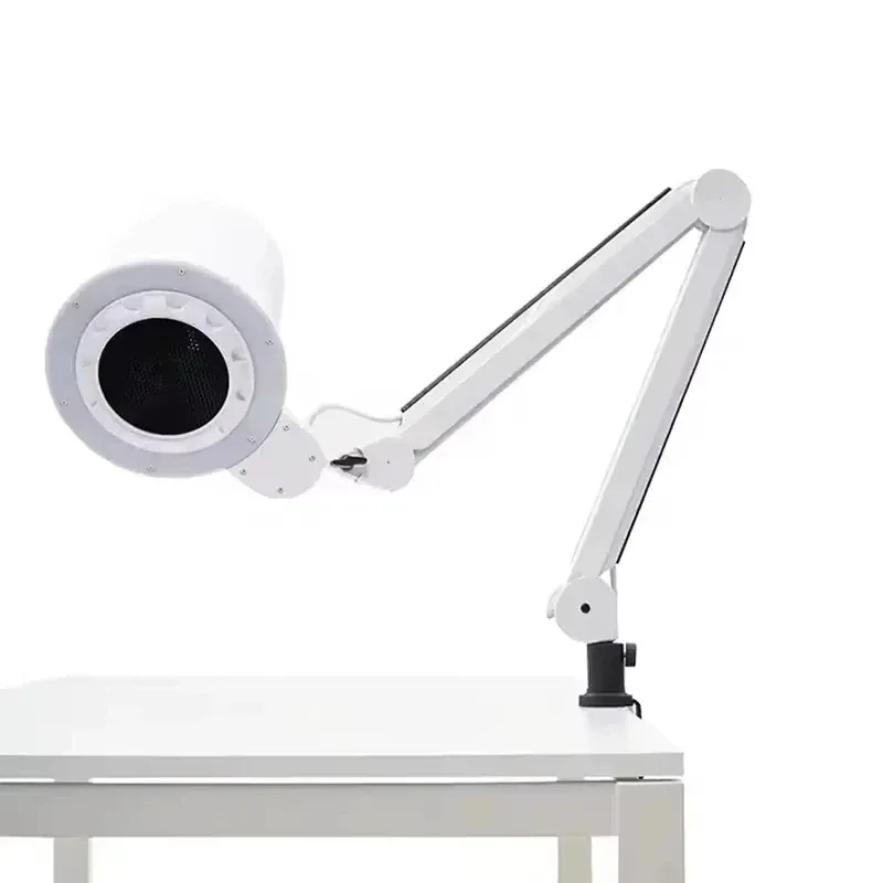 2026 2-in-1 Nail Dust Collector with Shadowless LED Lamp Professional Nail Art Vacuum Cleaner Manicure Salon Equipment.