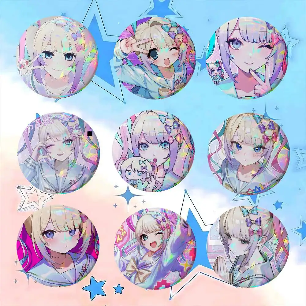 Kangel N-Needy Streamer Overload   Anime Brooches Cute Cartoon Badge Jacket Jeans Lapel Pin Gift Accessorie