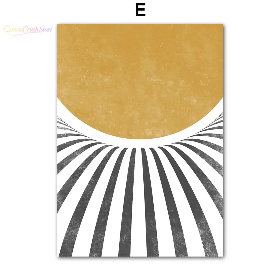 Leaves Line Face Cat Sun Geometry Abstract Wall Art Canvas Painting Posters And Prints Pictures For Living Room Home 2026