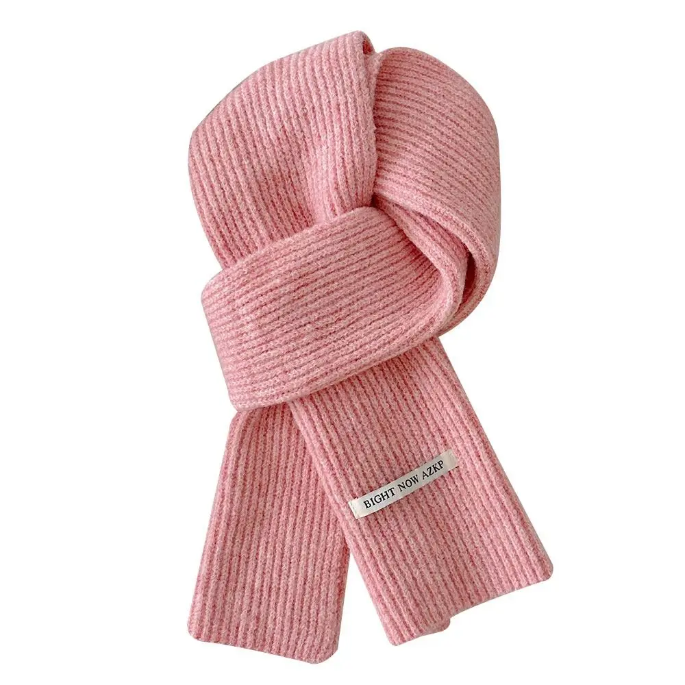 

Модный теплый зимний шарф, мягкий шерстяной вязаный шарф, однотонный утолщенный шаль для защиты шеи, женская и мужская шаль