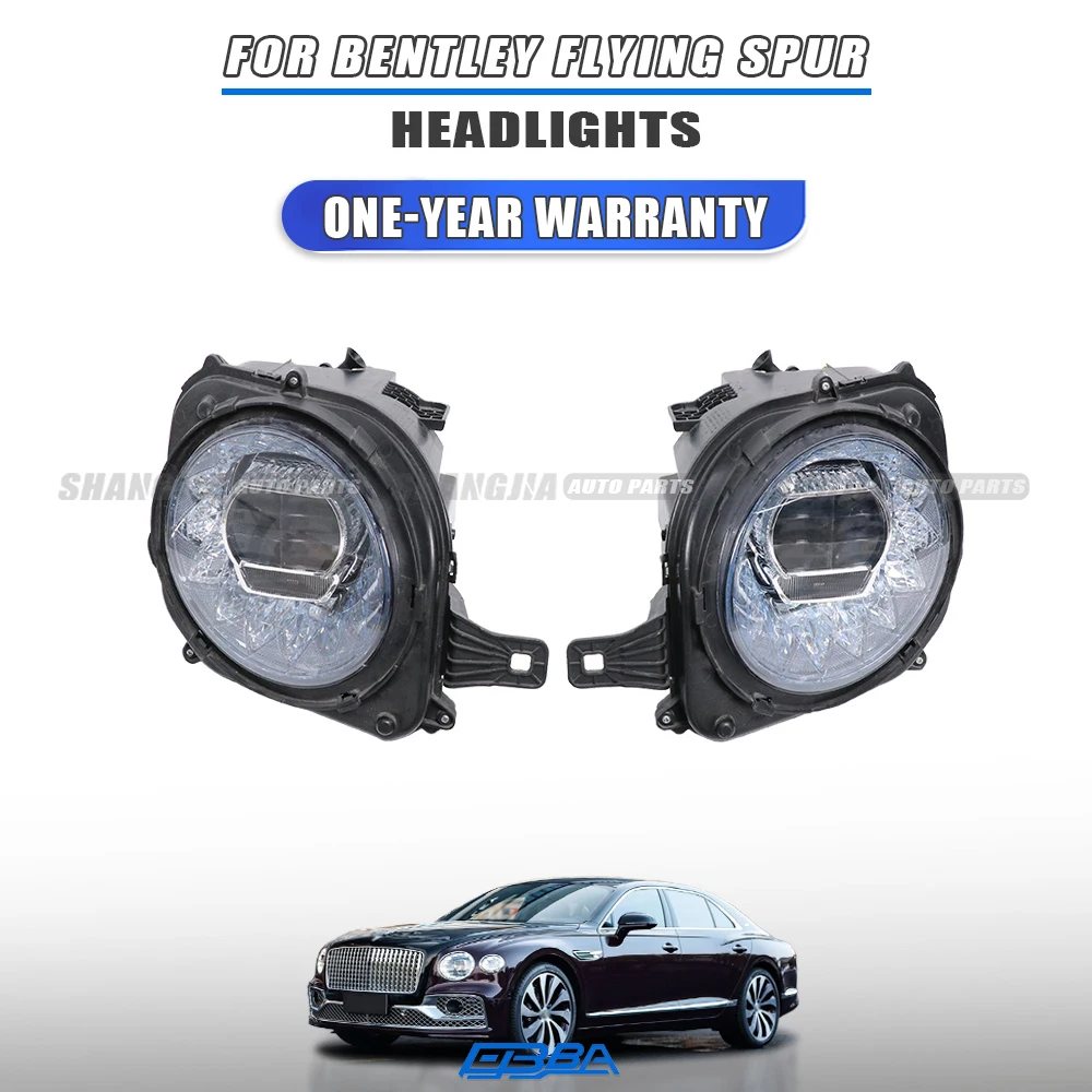 Left Headlight For New Bentley Flying Spur OE 3SD953041B Replacement Parts Used auto parts (salvaged parts)