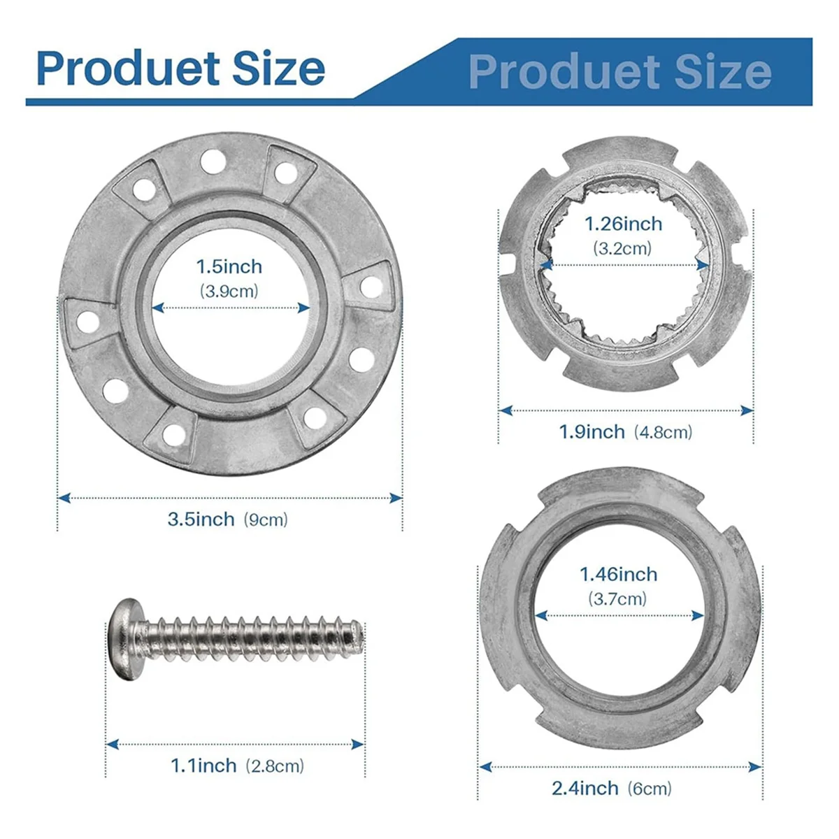 W10324651 Washer Basket Drive Hub Kit -W10291416, W10291417, PS2581262 - Durable Repair for Quiet, Leak-Free Performance