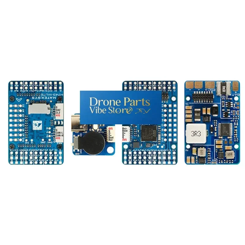 DronePMATEK H743-WLITE FLIGHT CONTROLLER ArduPilot / INAV /Blackbox /OSD /Barometer / 3 BEC / 12x PWM Outputs For RC