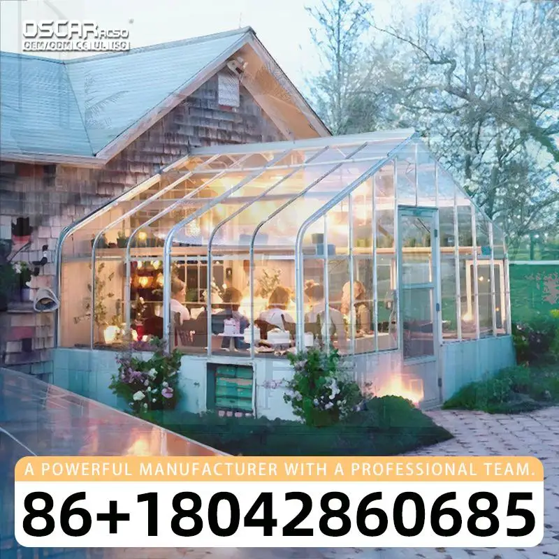 Aluminum Alloy Customizable Double Glazing Outdoor Glass Room Innovative Design Transparent Structure for Backyards Patios Garde