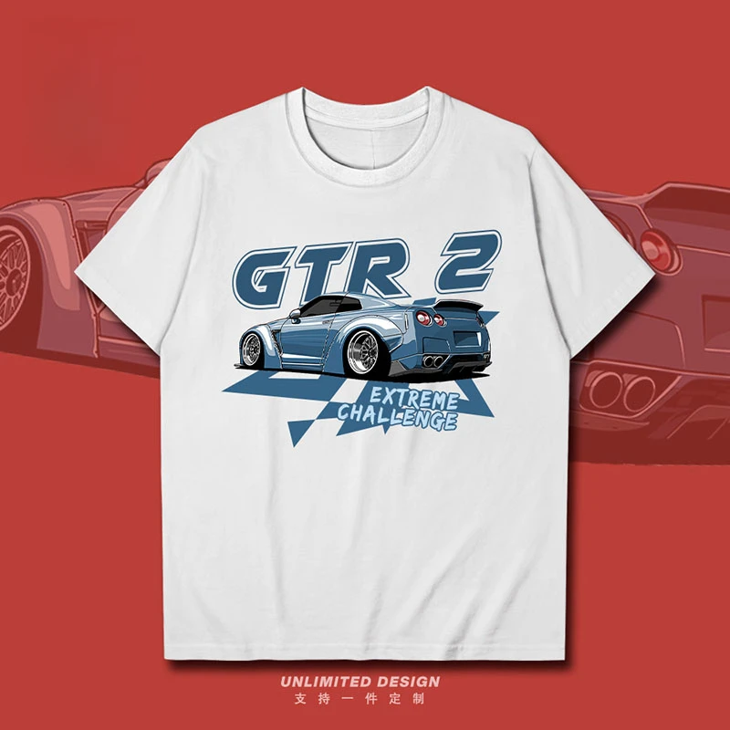 

Nissan Classic GTR Performance Sports Car JDM Printed Graphic Shirt Men's and Women's Short Sleeve Breathable Motorcycle T-shirt