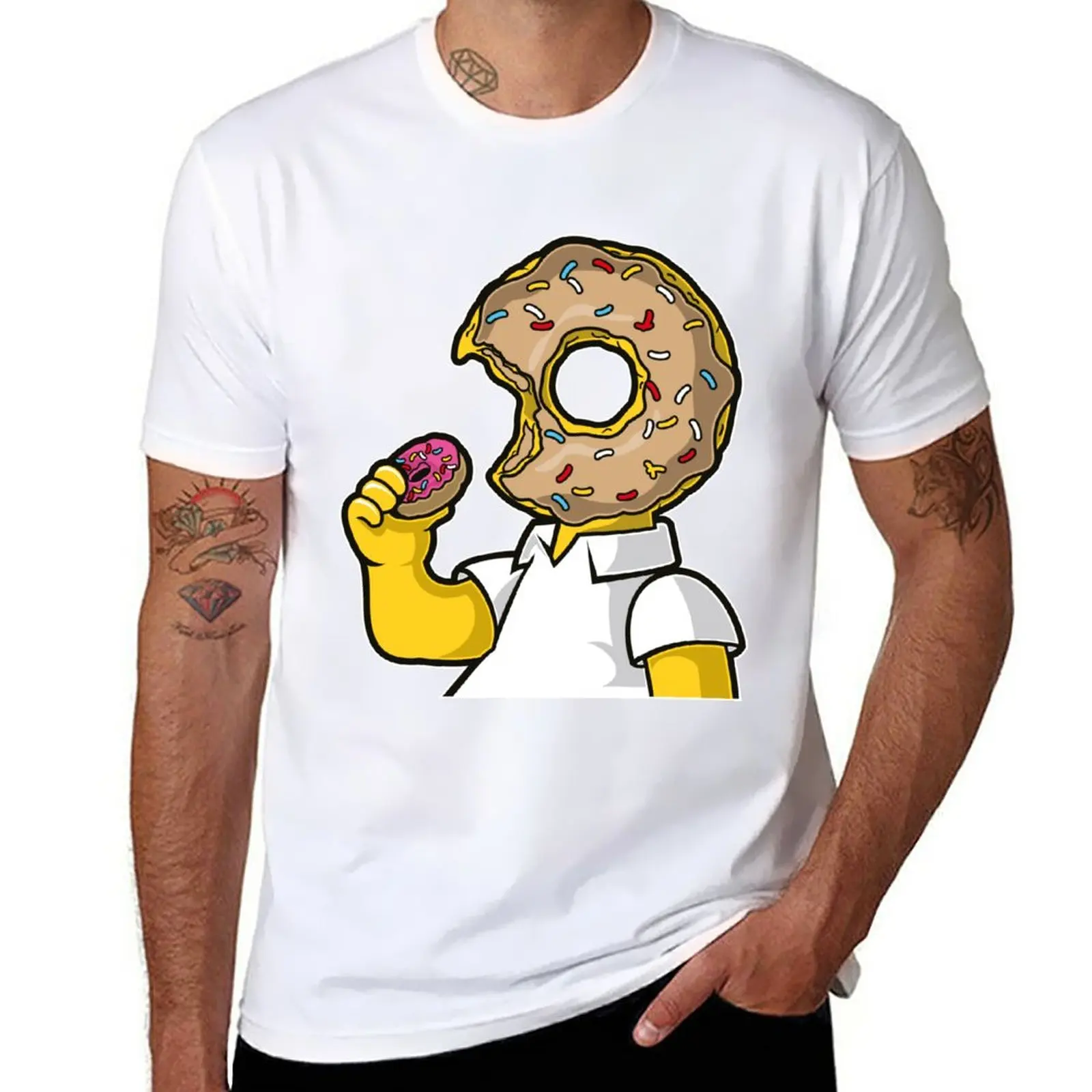 

New I like Donuts T-Shirt cat shirts oversized t shirts plus size t shirts Men's t-shirt