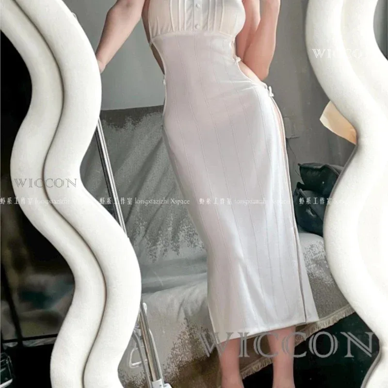 فريرين في الجنازة دوجين السرخس تأثيري ازياء السرخس هالوين ازياء للنساء السرخس مثير الأبيض متماسكة فستان مرن شعر مستعار