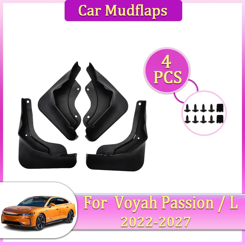 

Car Mudguards Parts For Voyah Passion L Accessories Voyah Zhuiguang 2022~2027 Mudflaps Splash Fender Flares Cover Guard Auto Mud