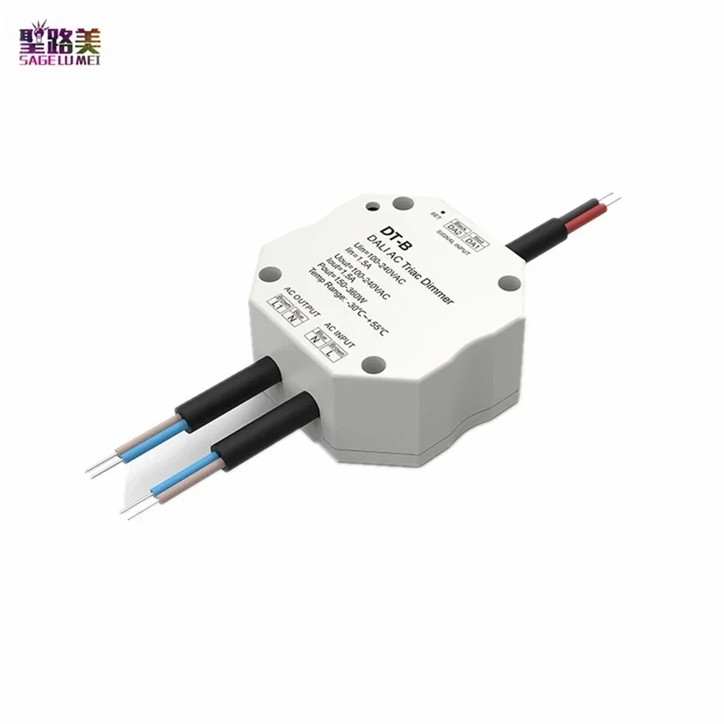 escurecimento para escurecimento interruptor unica cor levou luz dt b triac dali dimmer ac 110220v 150w360w aresta endereco din 01