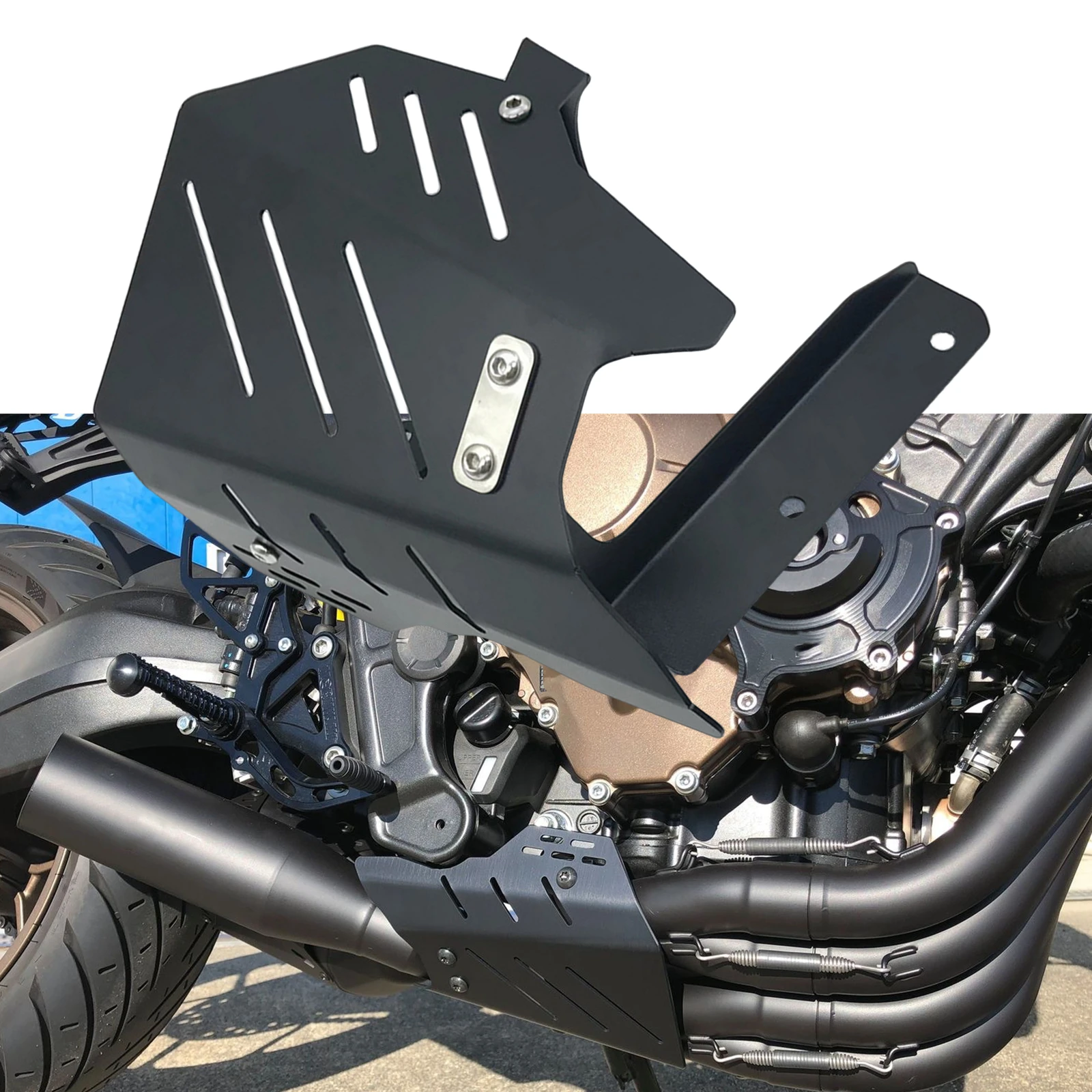 Motorcycle Exhaust Pipe Heat Anti-Burn Housing Protective Cover For Honda CB650R CBR650R 2019-2021