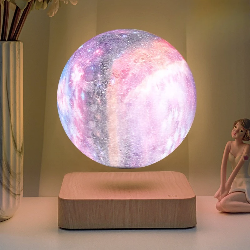 Magnetic Levitation Planet Moon Crystal Night Light