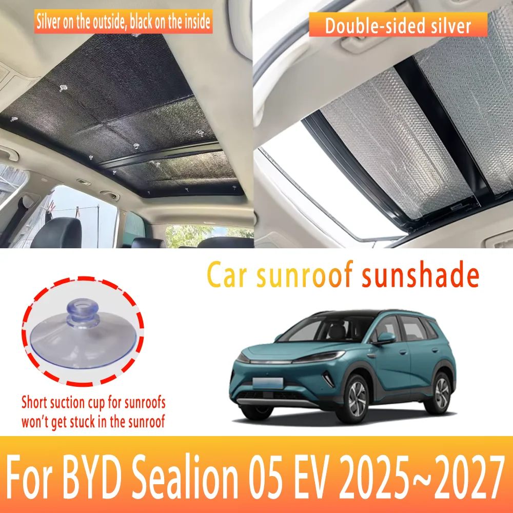 

Auto Sunroof Sunshade For BYD Sealion 05 EV 2025~2027 2026 Car Panoramic Roof Heat Shield Window Sunshade Anti-UV Accessories
