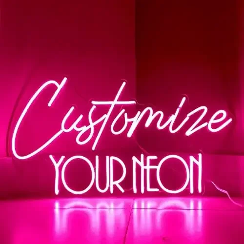 

Customizable Neon Led Luminous Custom Sign Light Neon Signs Led Lights Neon Wall Decorative Wedding Party Bar Anime Wall Lamp