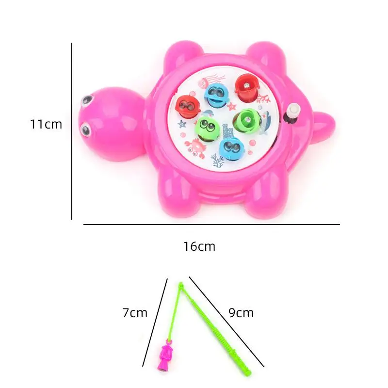 1 Set Children's Chain Up Clockwork Fishing Toy Kit Magnetic Fishing Rod Kids Baby Fishing Educational Puzzle Toys Birthday Gift
