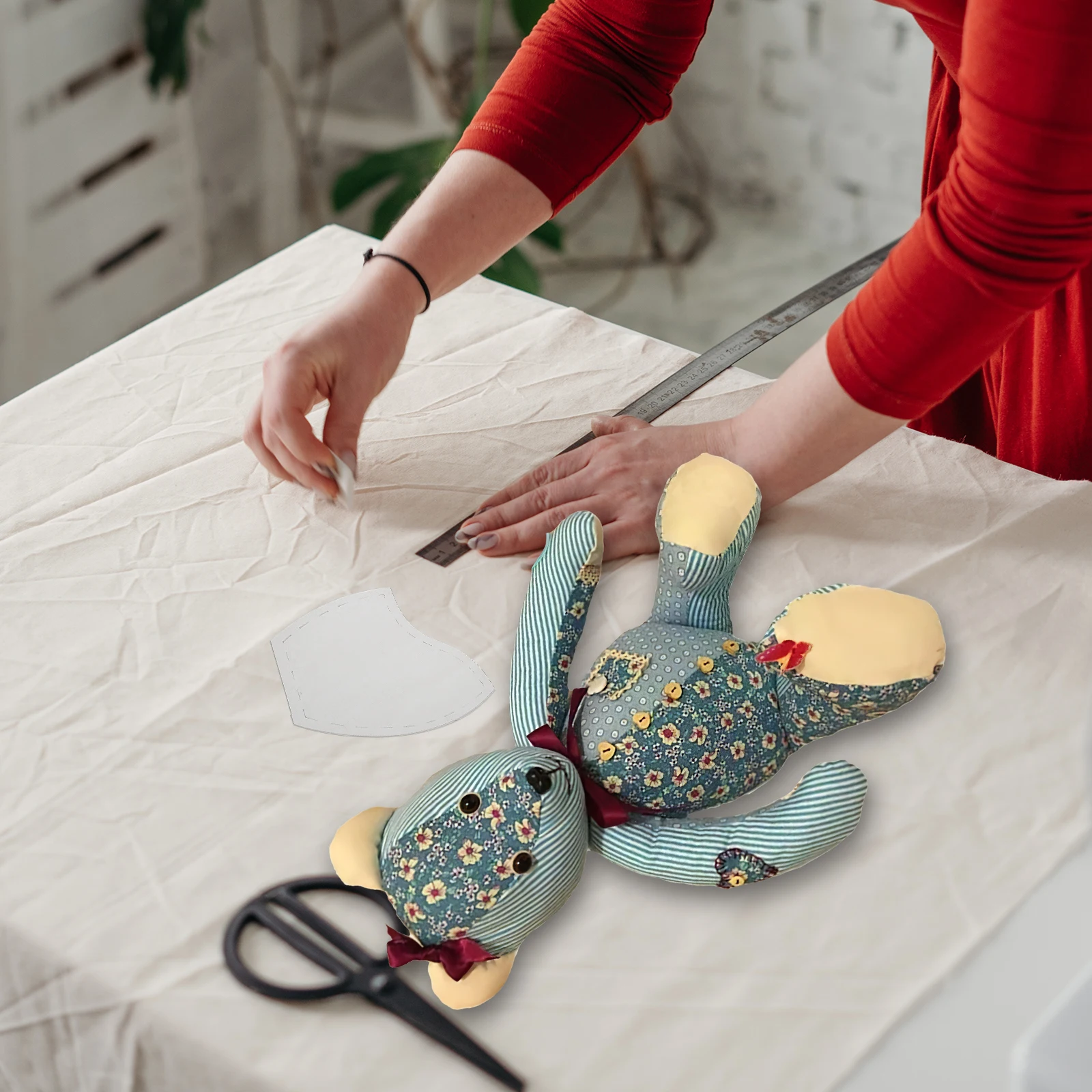 

Memory Bear Template Diy Templates Finished Product Sewing Patterns Acrylic Fabric Bowl