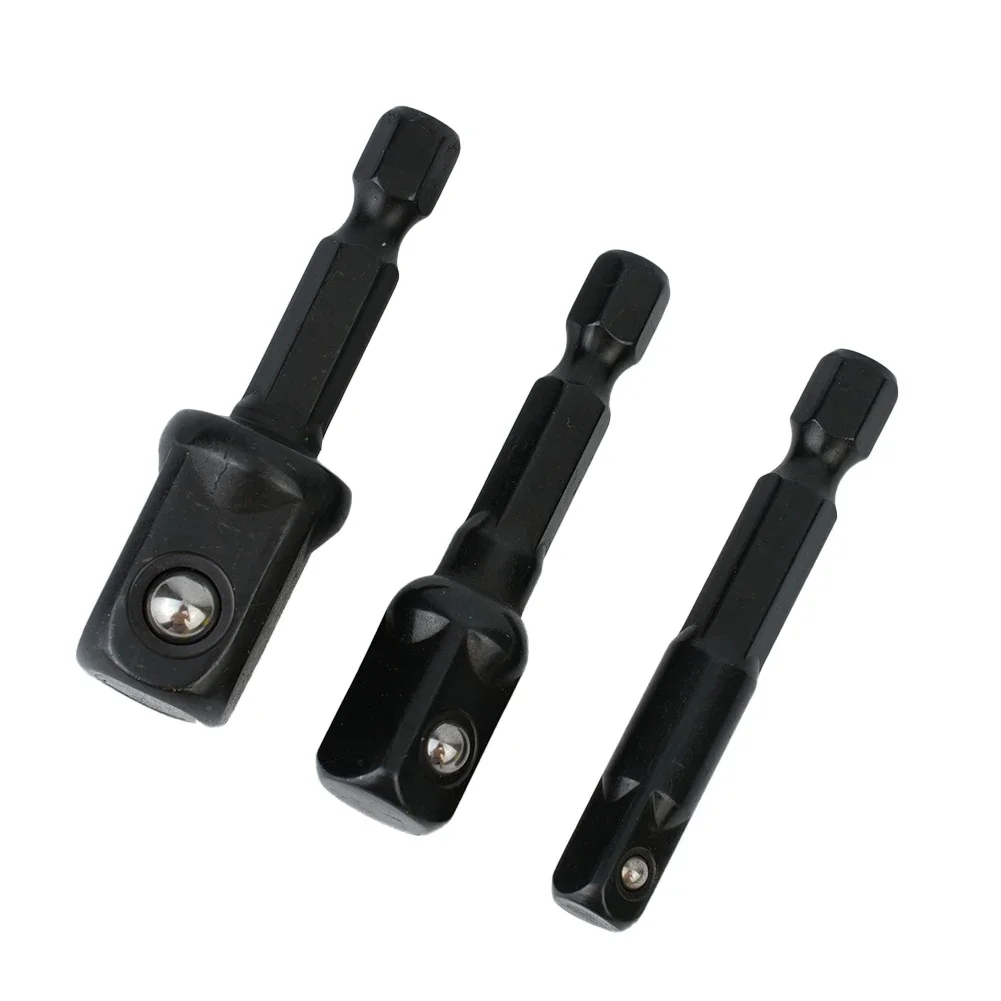 

Useful High Quality Nut Driver Sockets Tool Replacement Accessories Black For Electric Screwdriver Tool For Screwdriver Handle