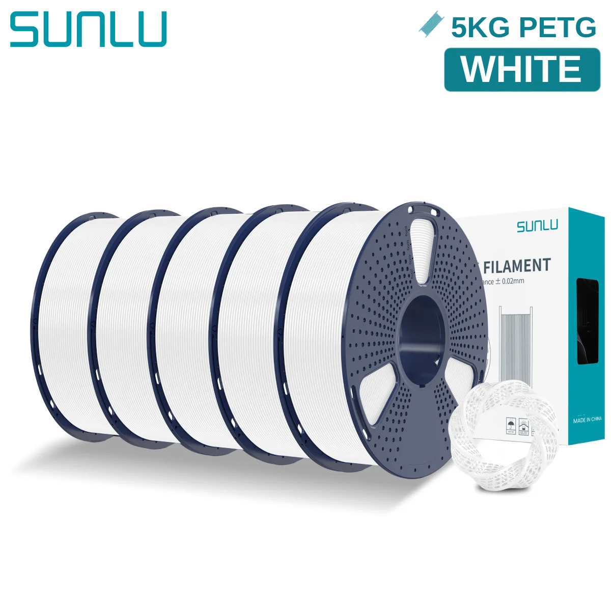 SUNLU PETG 5 packs (5kg).