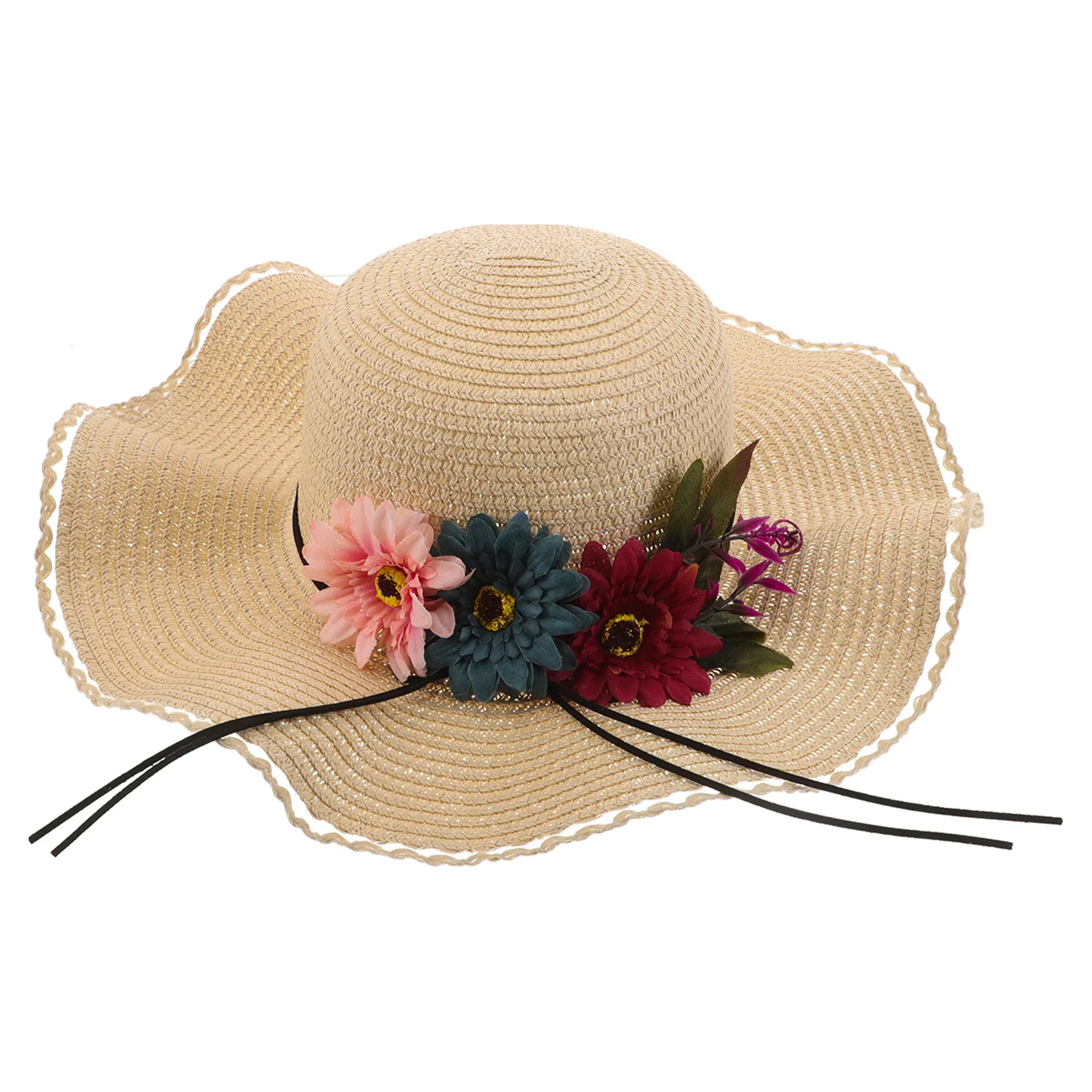 

Outdoor Sun Hat For Women Wide Brim Uv Protection Foldable Straw Hat Breathable Lightweight Beach Travel Floppy Sun Cap