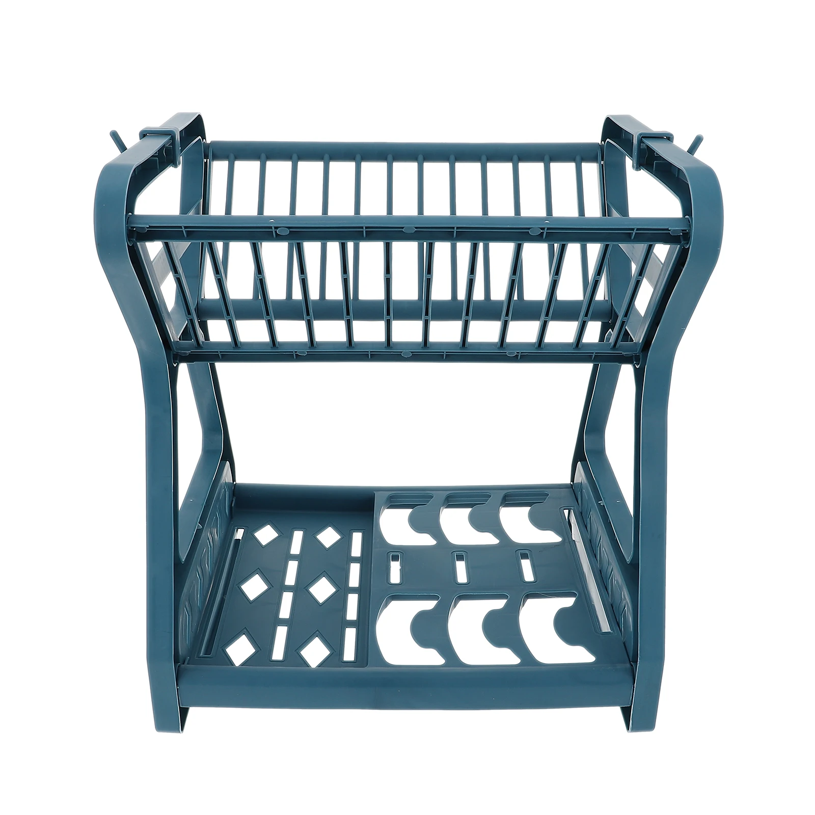 

1pc Kitchen Draining Bowl Rack Multipurpose Plate Storage Shelf Home Drain Rack Dual Layer Dish Bowl Organizer Condiment Holder