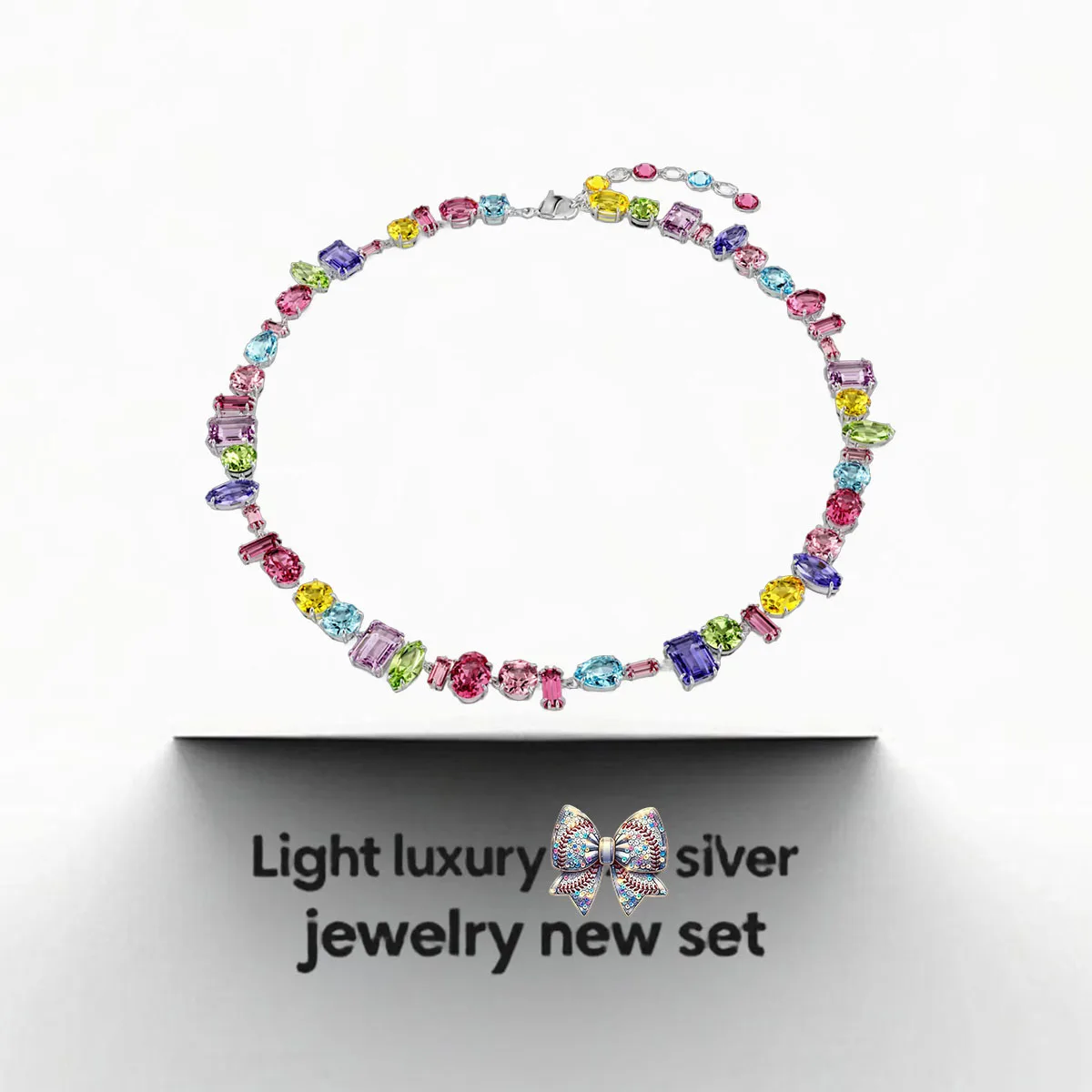 

2025 Top Notch Colored Stone Silver Jewelry Necklace Pendant: A Modern Interpretation of Fashionable Western Charm