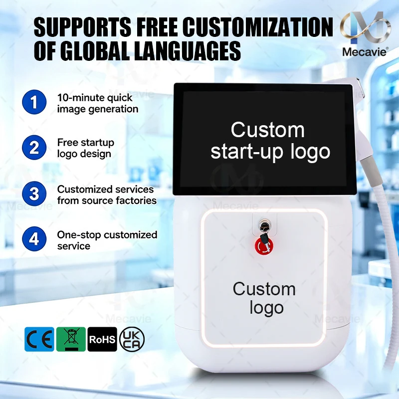 NEW Ice Titanium Diode Laser Hair Removal Machine 5 Wavelengths 5000W Tattoo Removal Powerful Hair Removal Laser Device