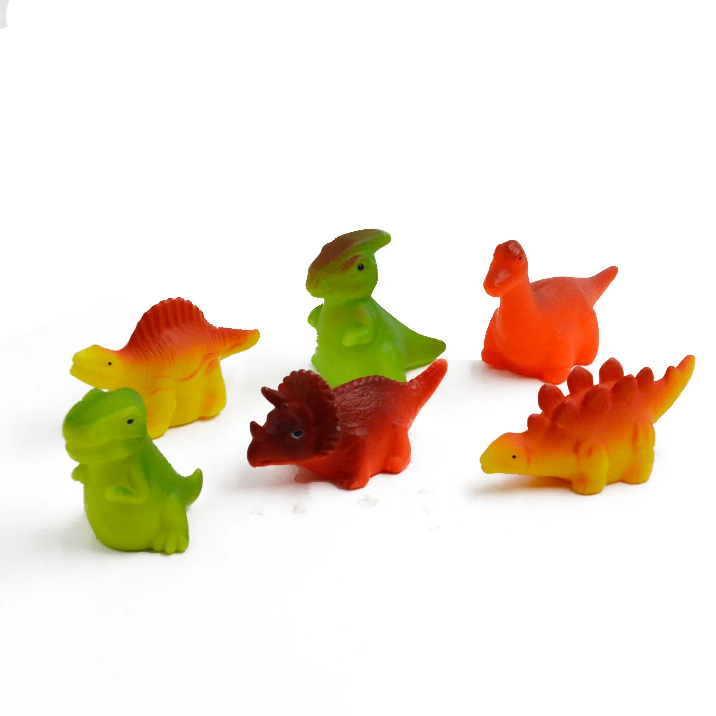 6 قطعة/المجموعة الكرتون الديناصورات الصغيرة متوهجة لعبة الاطفال المياه اللعب متوهجة المياه السائلة الاستشعار قابلة لإعادة الاستخدام حمام الطفل لعبة أجواء مضحكة