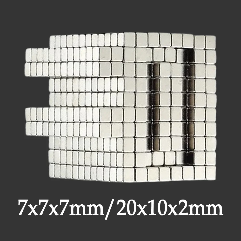 7x7x7/20x10x2mm rectangular refrigerator magnet, widely used in kitchens, scientific experiments warehouses studio whiteboards